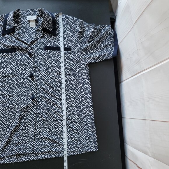 Vintage Brownstone Studio New York, 2pc Pajama Set, Sz 6, Black/White, Like New, - Picture 8 of 15